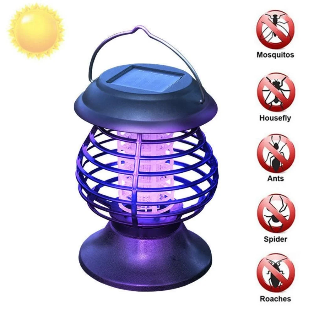 Hanging Mosquito Repellent Light Waterproof Solar Mosquito Repellent Light Bug Zapper Electronic Mosquito Zapper for Home Garden Bl20509