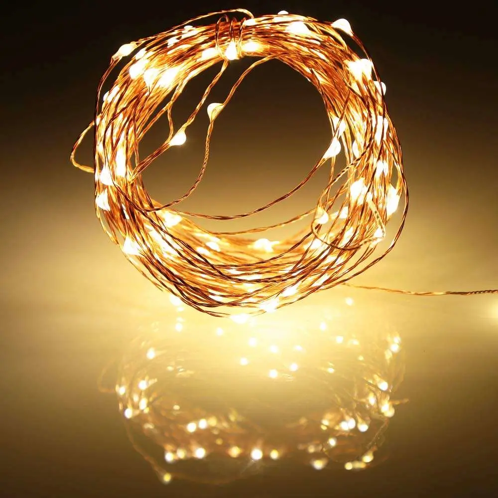 Party Garden Patio Yard Christmas Battery Operated Mini Wire LED String Lights