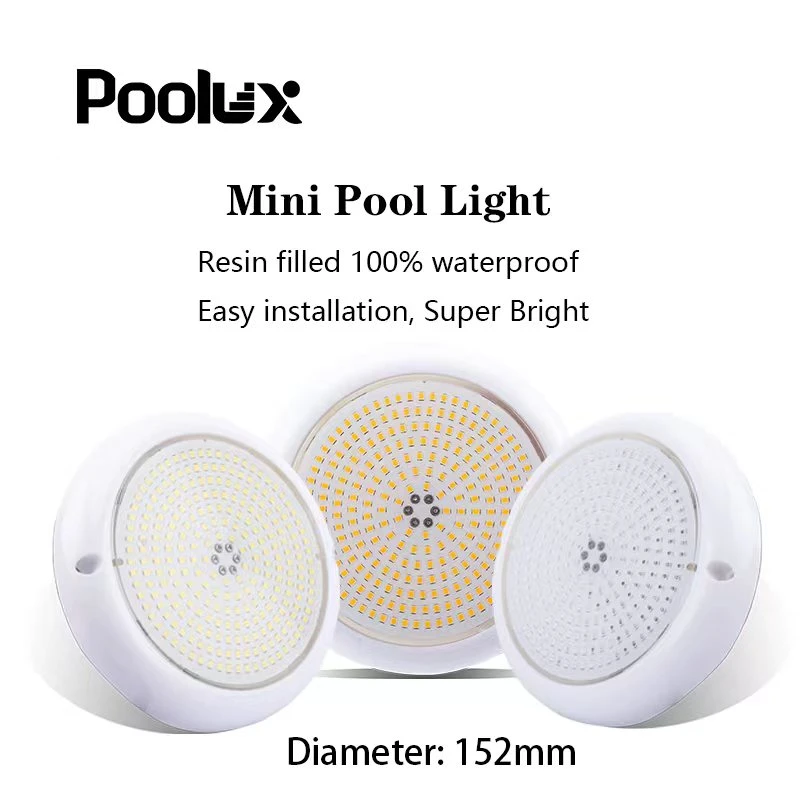 Poolux 2021 New Mini PC IP68 Wall Mounted LED Swimming Pool Underwater Light