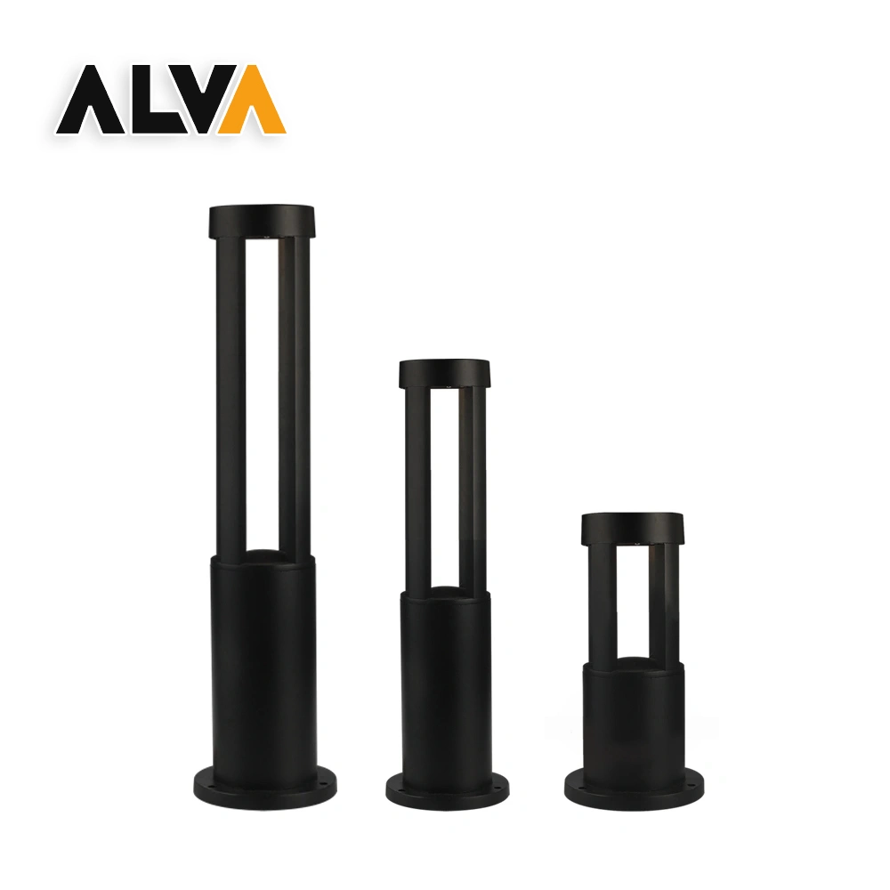 Black/Grey/White LVD Approved Alva / OEM Wall Lighting LED Bollard Light with Factory Price