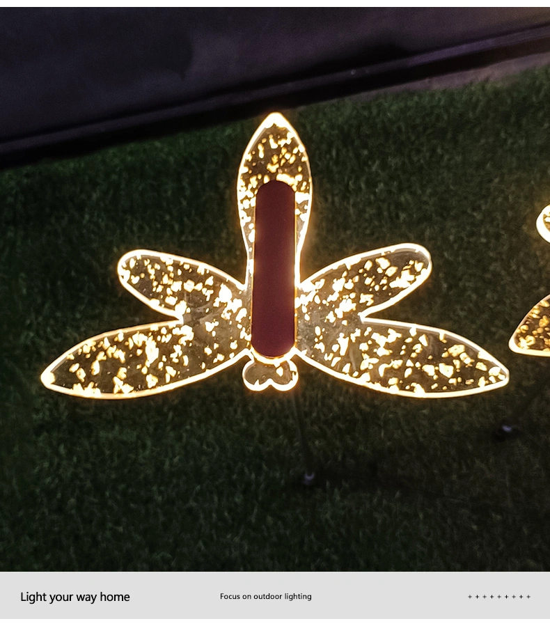 Outdoor Butterfly Shape Holiday Christmas Solar LED Decorative Light for Garden Pathway Walkway