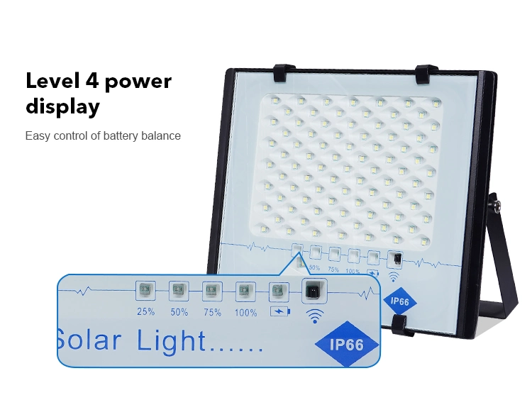 New Model Smart RGB 200W Outdoor LED Solar Flood Light