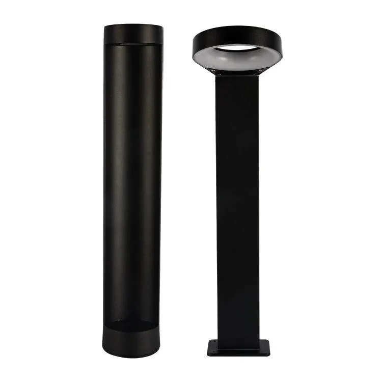 12W LED IP65 Exterior Landscape Aluminum Post Bollard Garden Lawn Light