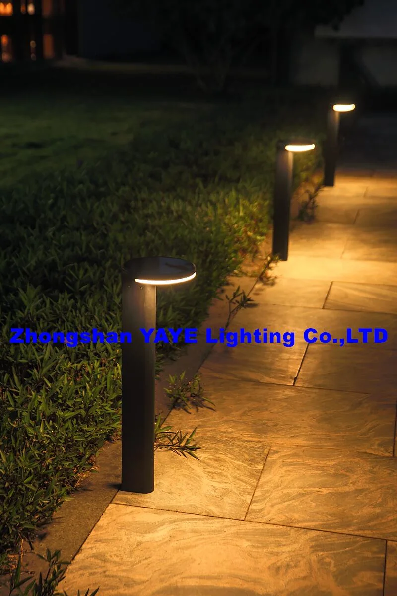 Yaye 2023 Hottest Sell Outdoor CE/RoHS IP66 Waterproof LED Bollards Aluminum Solar LED Pathway Light Modern Style Solar Garden Lawn Landscape Light CE/RoHS