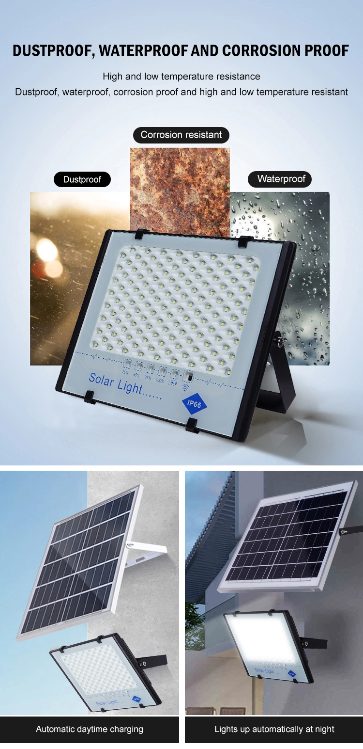 New Model Smart RGB 200W Outdoor LED Solar Flood Light