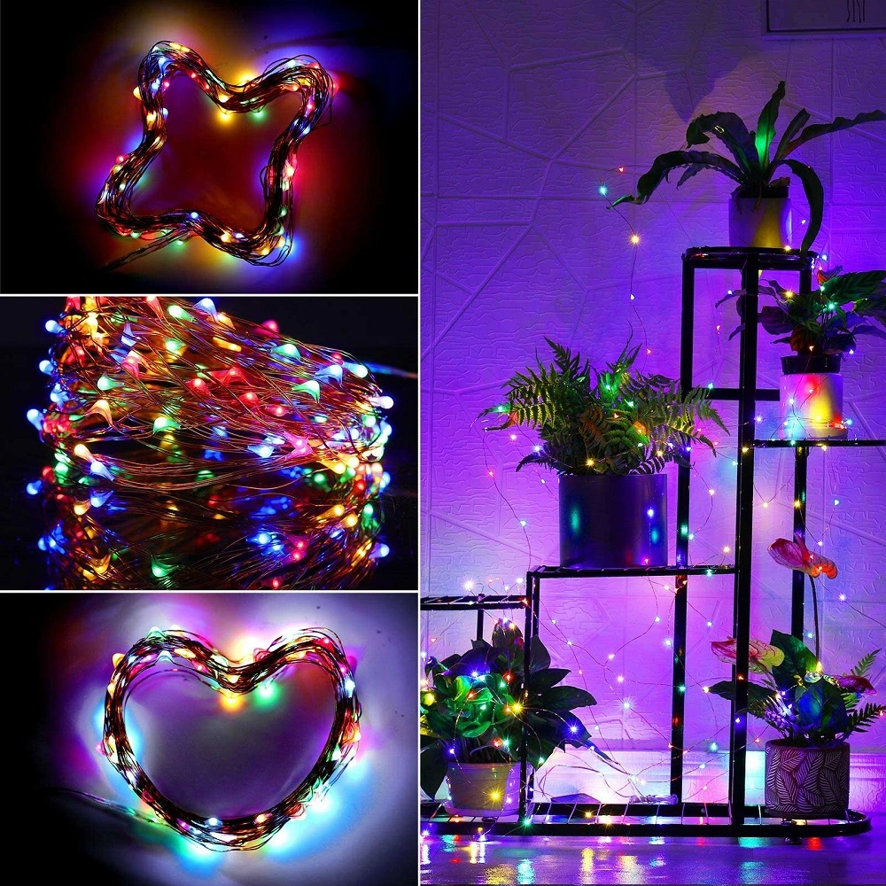 Party Garden Patio Yard Christmas Battery Operated Mini Wire LED String Lights