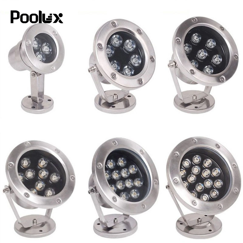 RGBW Underwater Lighting 27W LED Swimming Pool Ss 304 Fountain Jet Light