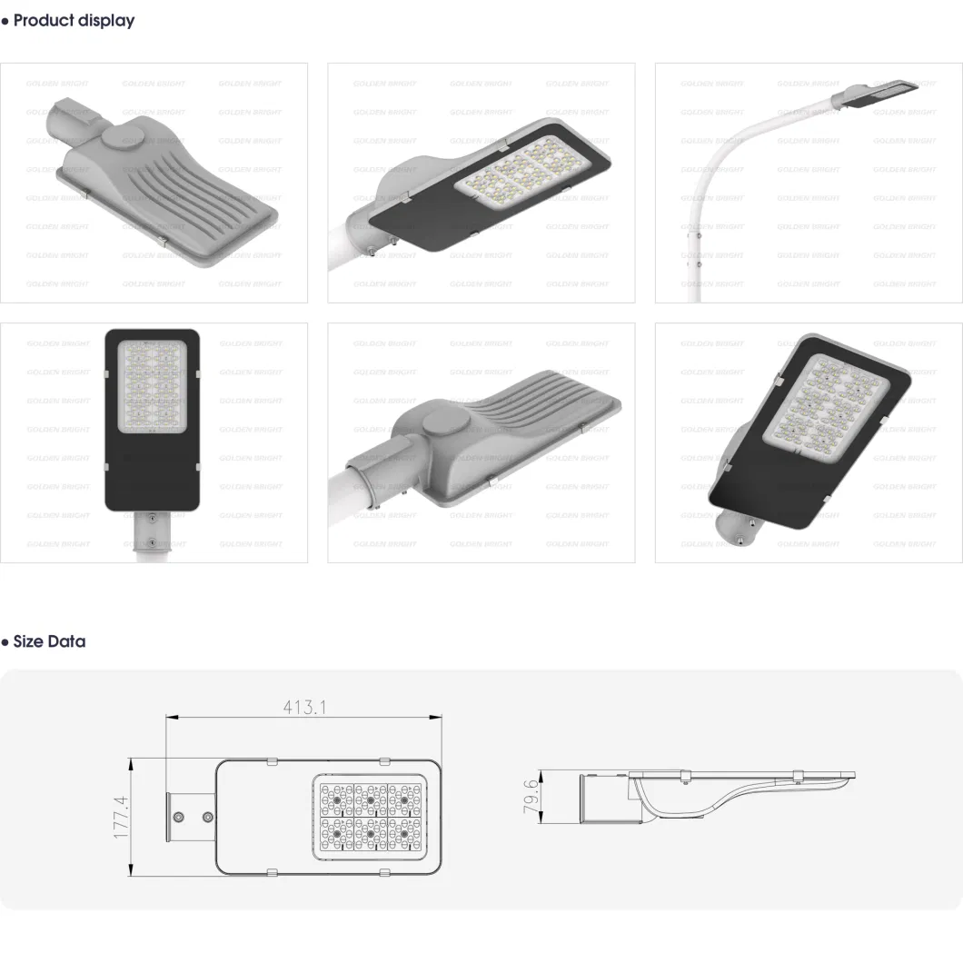 Garden Aluminum Goldenbright Neutral Packing E Outdoor Solar Street Light