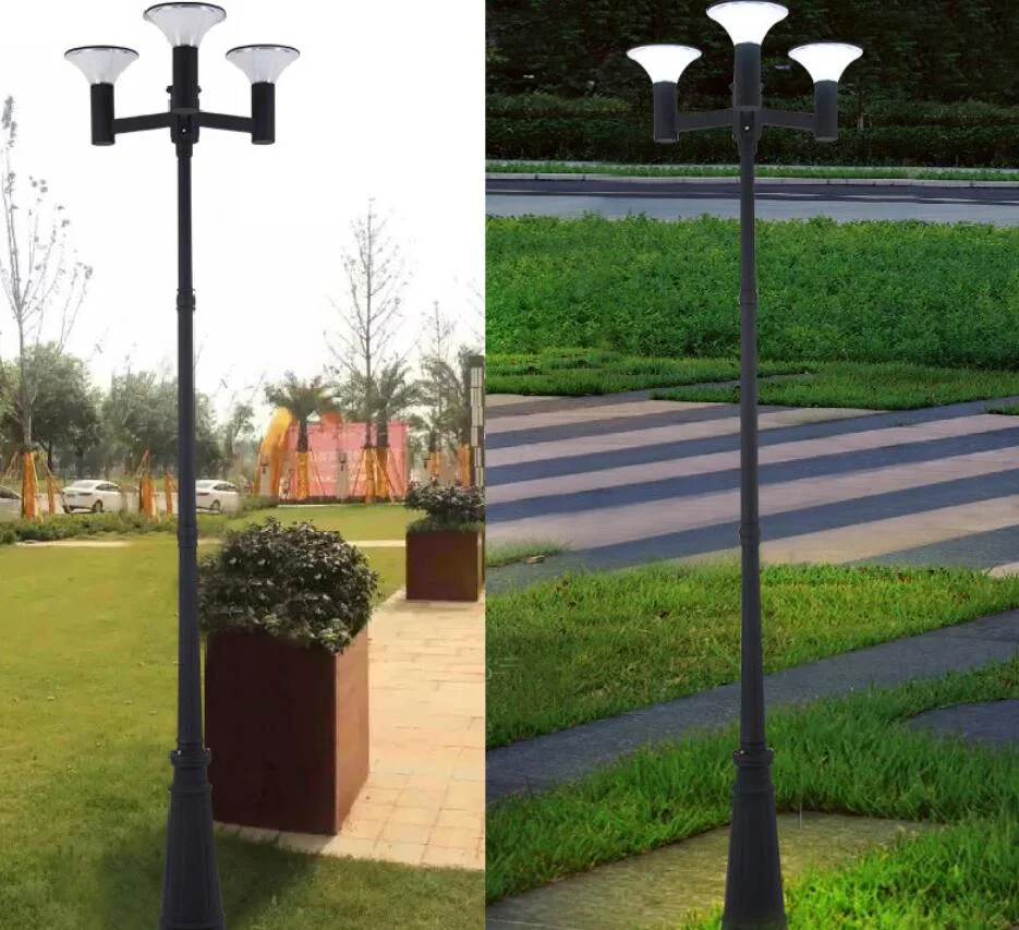 5W Water Proof LED Solar Garden Bollard Light Outdoor Christmas Decorative Solar Panel Laser Lantern Light