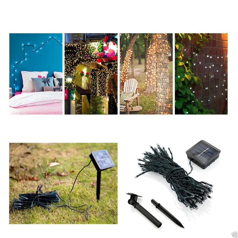 200LED Solar Fairy Lights for Outdoor Garden Holiday Decoration