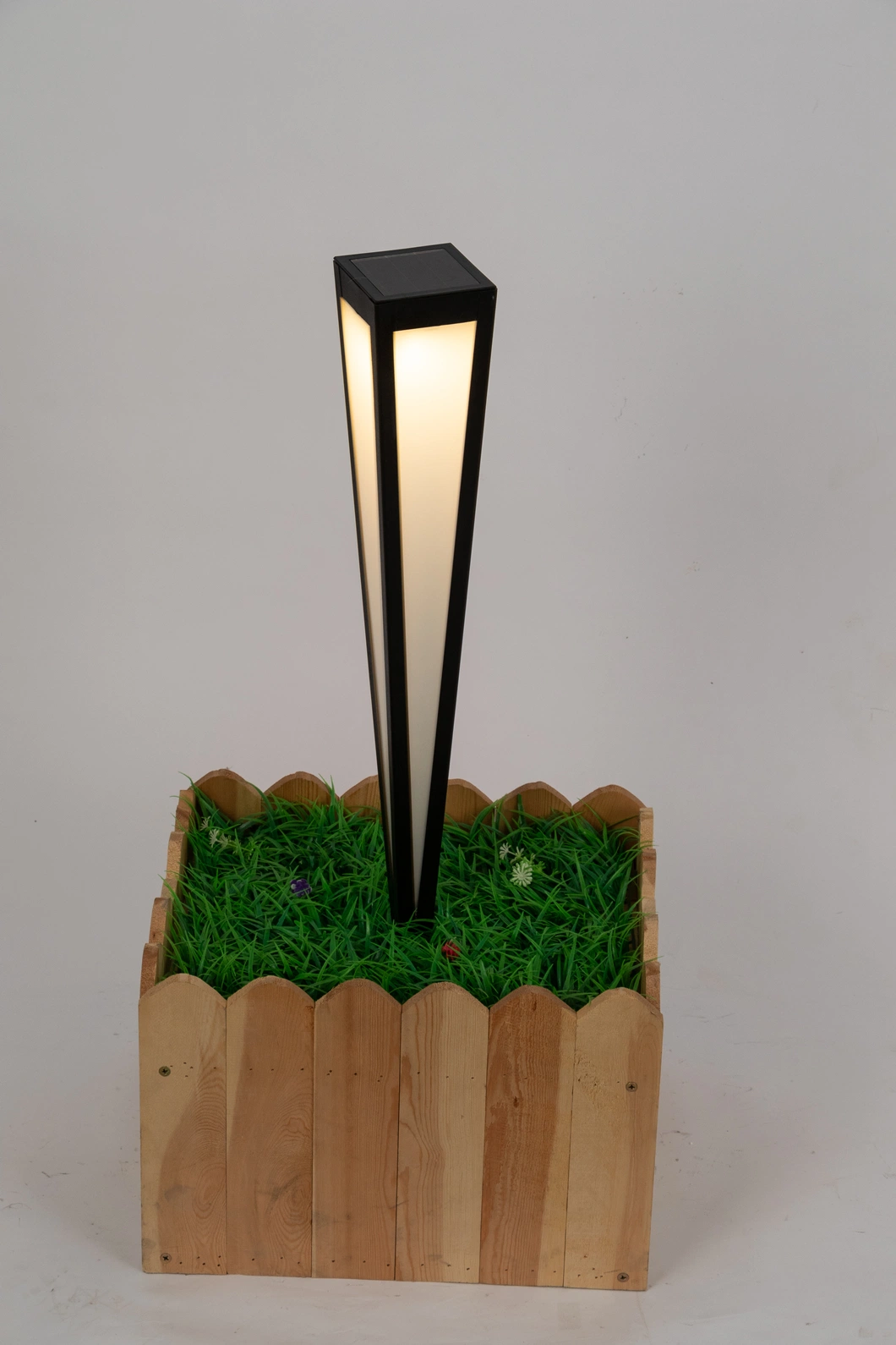 60cm Solar Pyramid Bollard Path Light