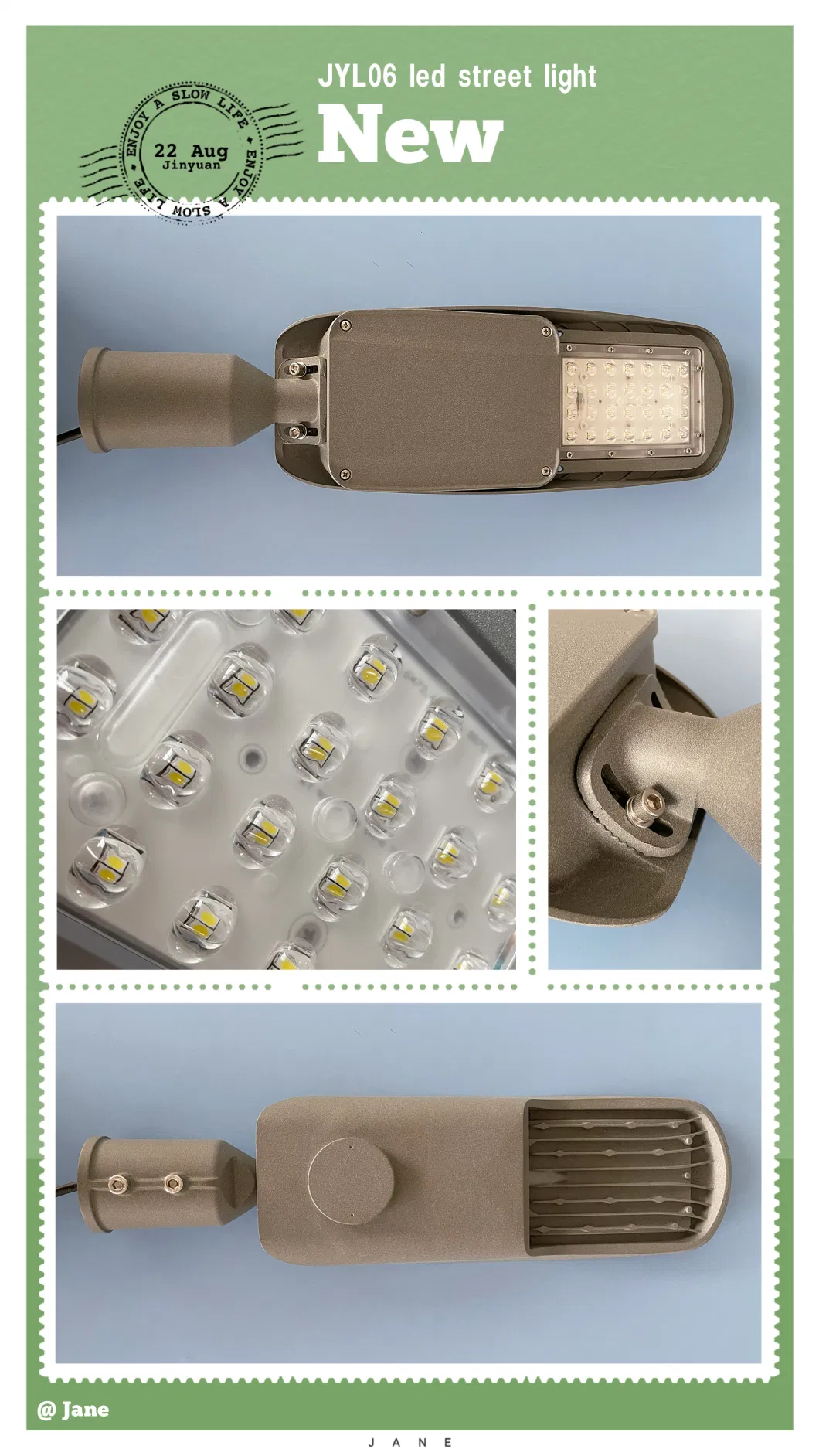 Jyl06s CKD High Light Efficiency 160-170lm/W 30-100W LED Street Lighting for Urban and Residential Area
