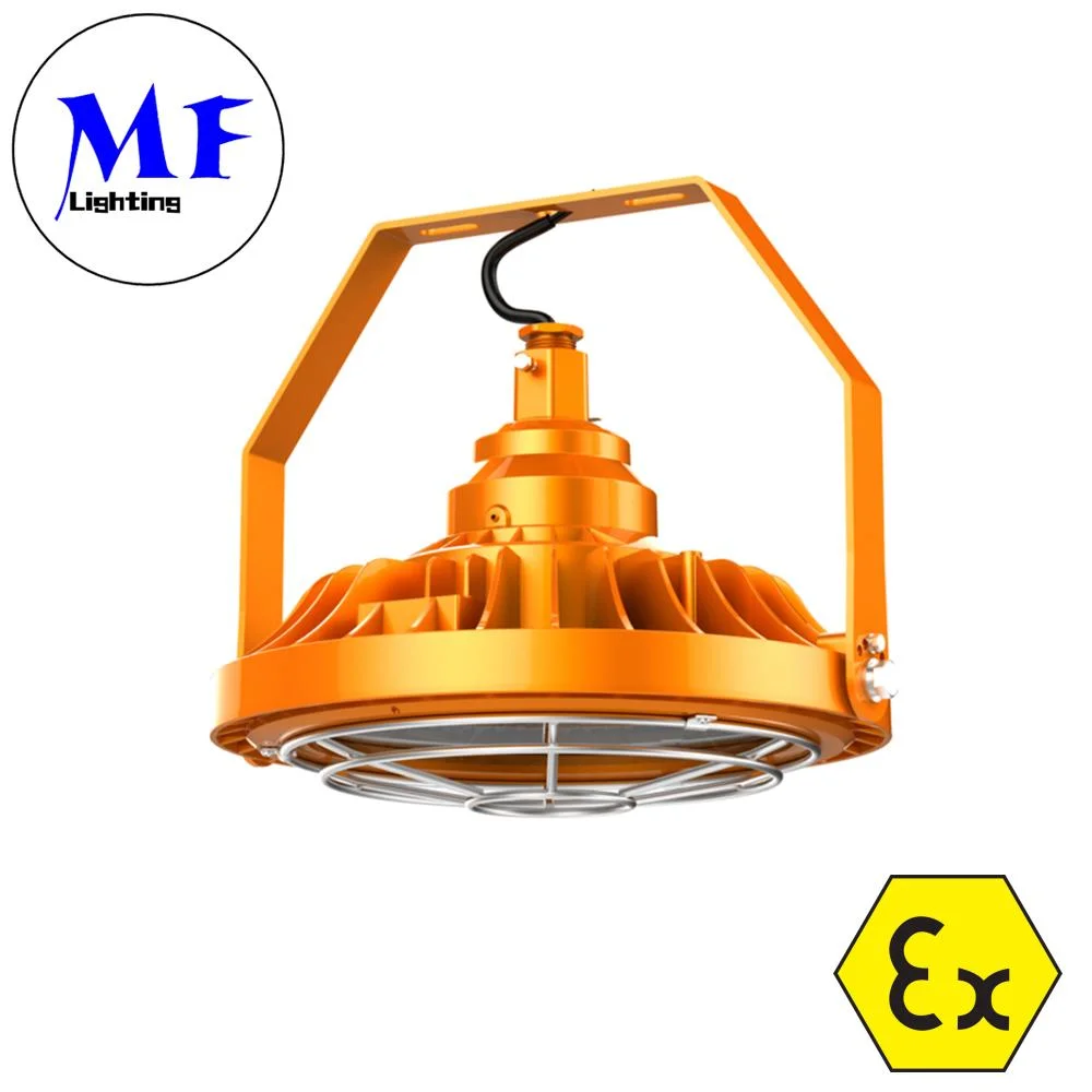 Atex Explosion Proof LED UFO High Bay Area Light Hanging Anti Explosion Lamp Industrial Platform Lighting LED Lighting for Zone 1 Zone 2
