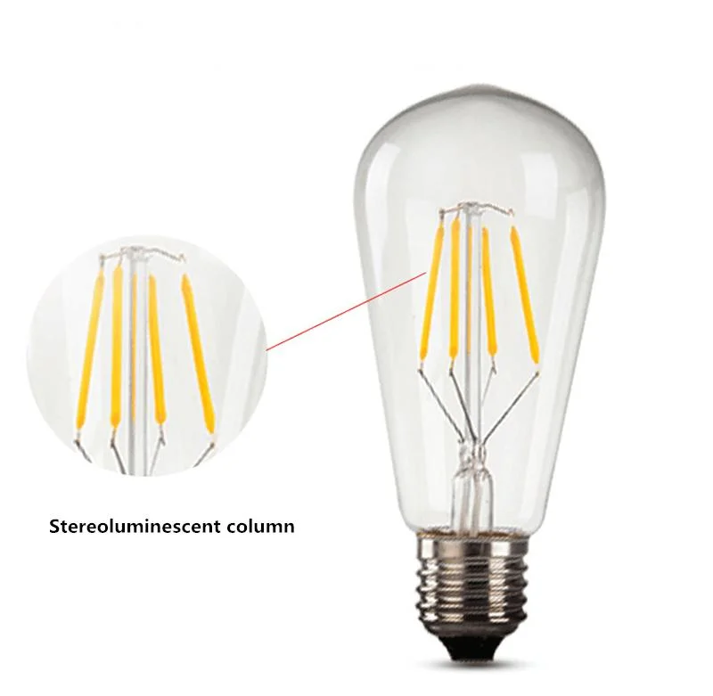 Hot Selling Decorative Clear Glass Bulb A60 9W 900lm E27 Linear IC Driver LED Filament Bulb