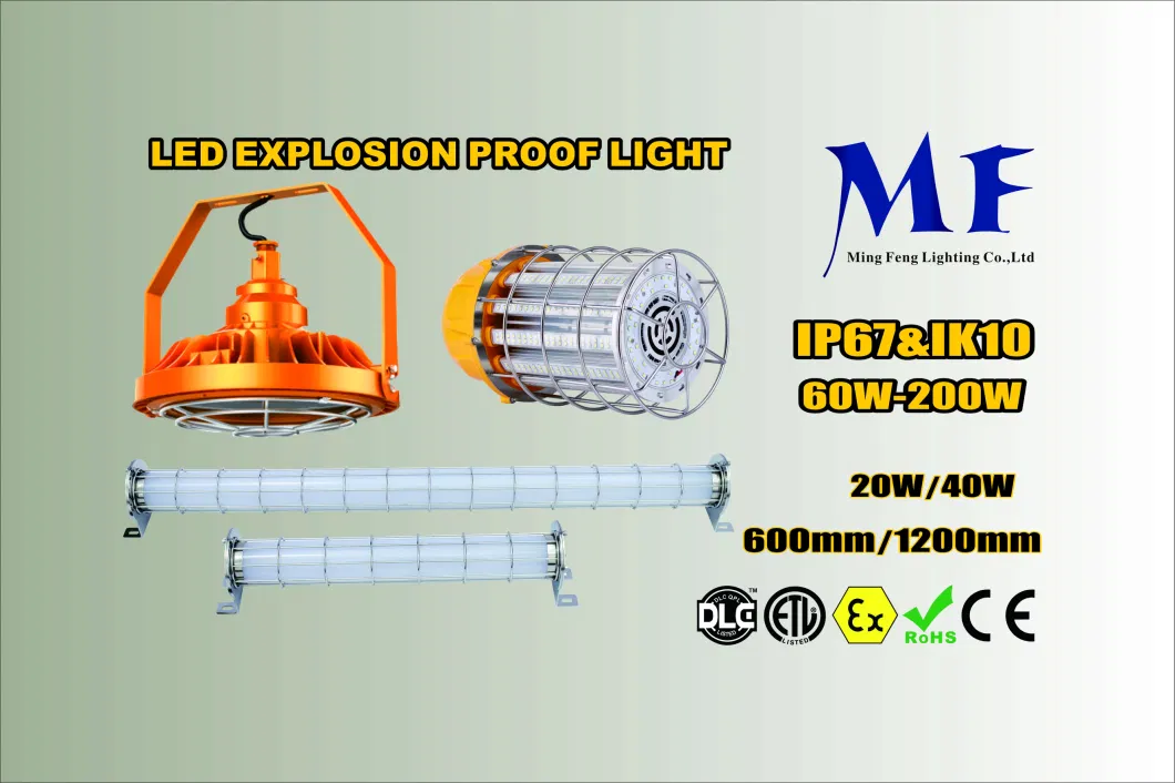 Atex Explosion Proof LED UFO High Bay Area Light Hanging Anti Explosion Lamp Industrial Platform Lighting LED Lighting for Zone 1 Zone 2