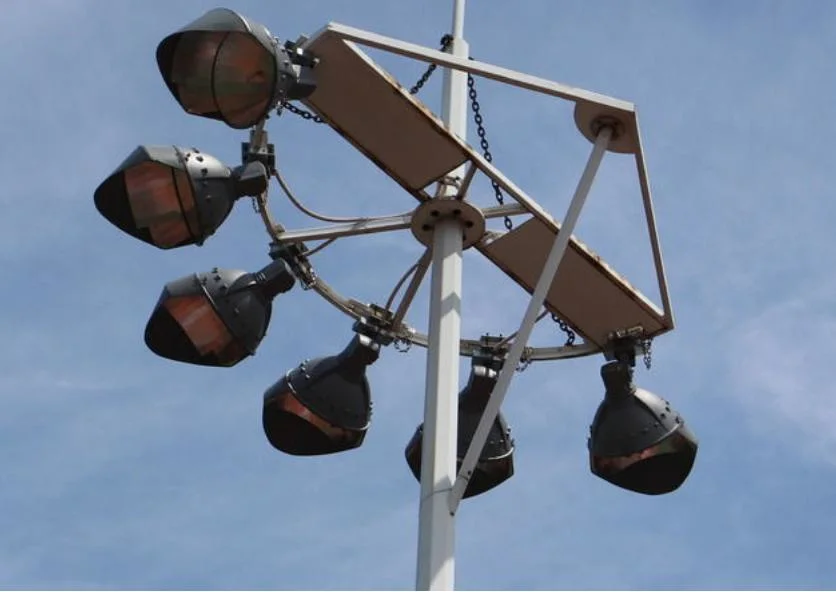 High Power Outdoor High Mast Pole 500W 600W 750W 800W 1000W 1200W 1500W LED Flood Light for Sport Field Stadium Football Square DMX Lighting