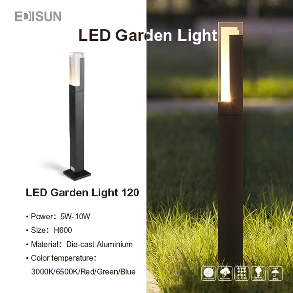 Exterior LED Bollard Lawn Light for Garden