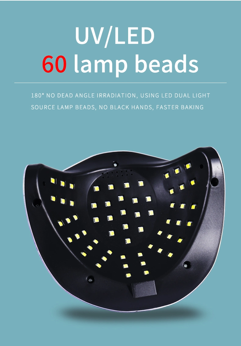 Colorful Nail Lamp 248W Smart Sensor 60 LED Beads Nail Art Lamp