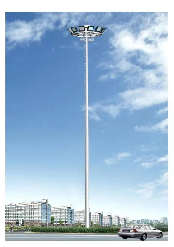 Iron Polygonal Znkj Felt Cloth. Street Light Lighting Steel High Mast Pole