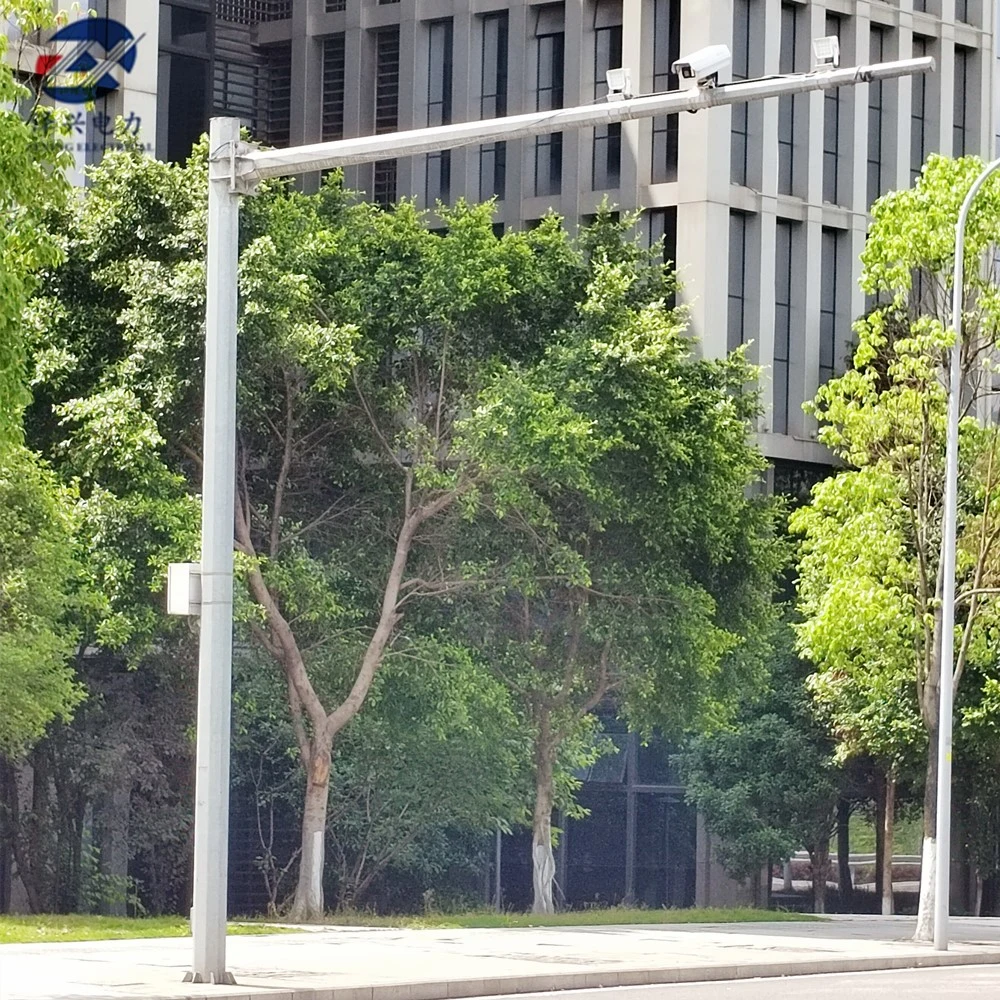 Single or Double Arm Galvanized Conical/Octagonal Aluminum/Stainless Steel/Metal Solar Road/Street Lighting Post /Light Poles with Factory Price