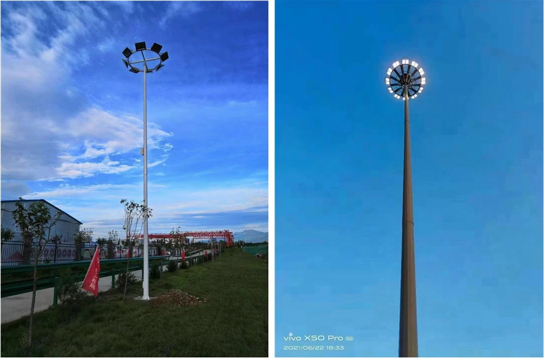 Good Quality Outdoor Galvanized Steel Lights Lamp Post 3m-30m Street Light Pole
