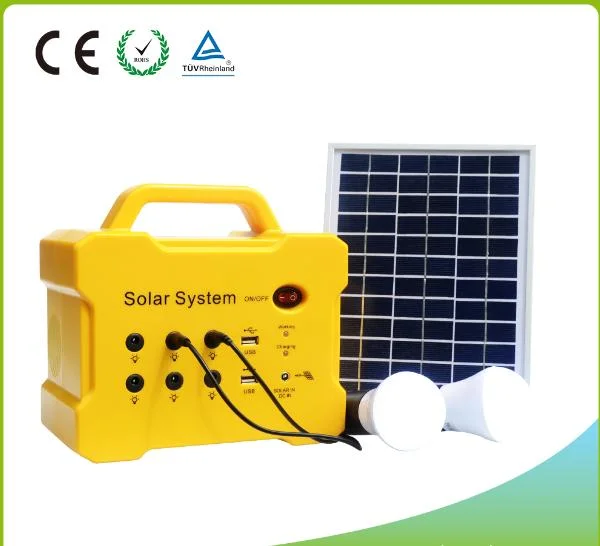 High Quality 12V DC Output Solar Panel Kits System 10W Solar Light Kit for Home