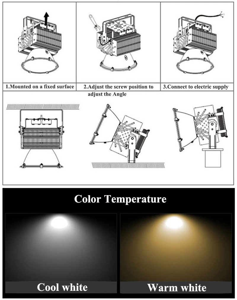 Floodlight Tunnel Lighting Lawn Garden High Bay Industrial Spot 400W 500W 600W