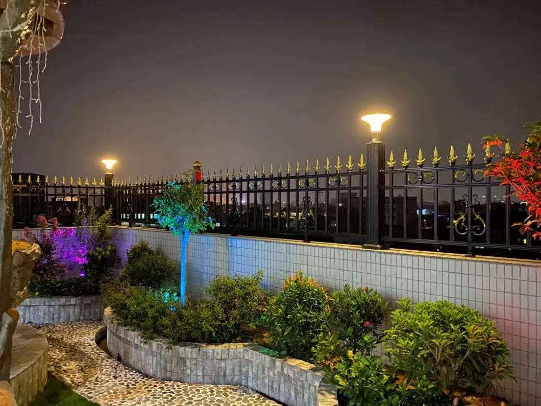 New Design Residential Garden Park Post Bollard Outdoor Integrated IP65 LED Solar Pillar Light