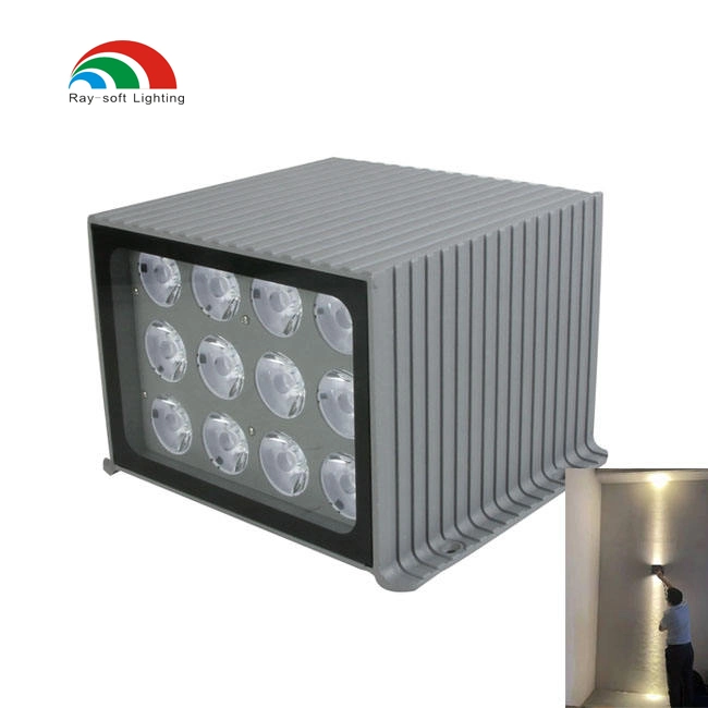 LED Decorative 3degree Narrow Beam Angle Building Aluminum Square IP65 Facade Hotel 8W 36W 48W up Down Wall Lights