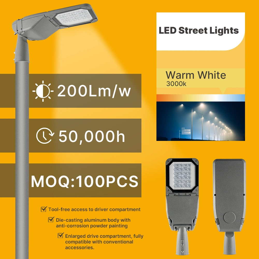 100W 150W High Quality OEM LED Street Lights for Road Projects Outdoor