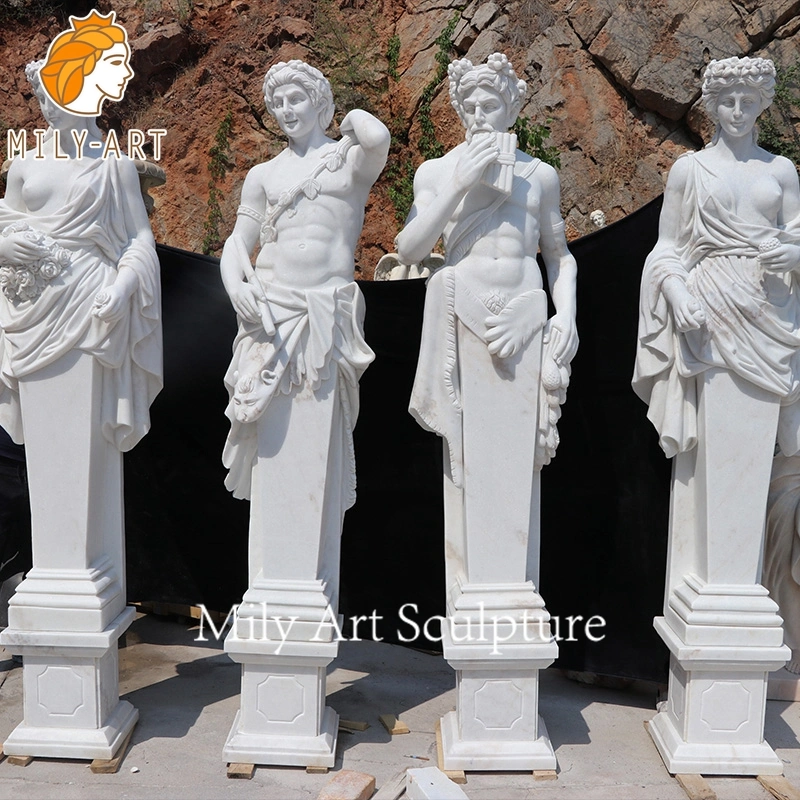 Greek Classical Outdoor Garden Decor Marble Figure Column