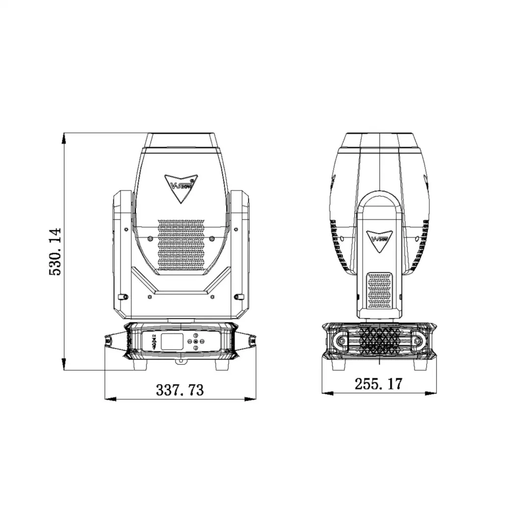 V-Show S716 Goku 200W Bsw 3 in 1 Zoom Moving Head Stage Light Beam Spot Wash LED Moving Head Disco Lights