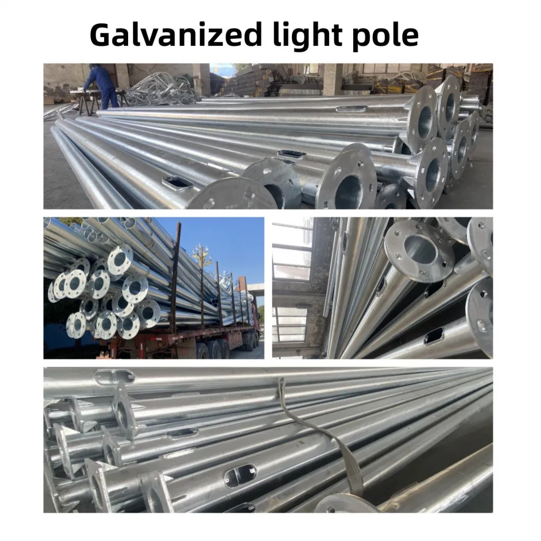 Hot DIP Galvanized Polygonal/Round/Octagonal /Steel/Aluminum/ 3m-15m LED Solar Street Light/Lighting/Lamp Pole
