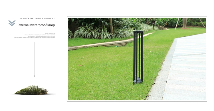 LED 12W IP65 Waterproof Post Bollard Light Modern Landscape Path Light