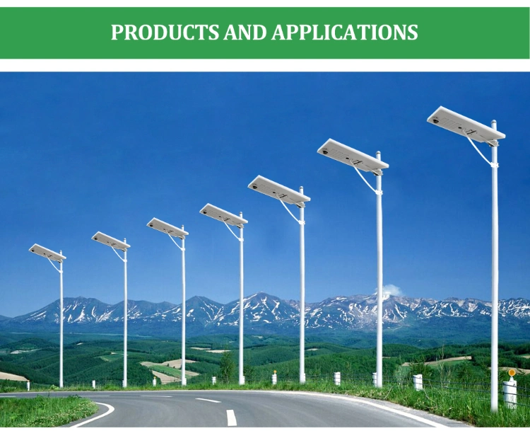 Whc High Power High 30W 40W 50W 60W 80W 100W 120W Split Solar Street Lights LED Lamp Highway Lighting