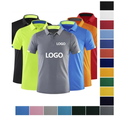 Polo uomo in uniforme sportiva con logo ricamato e stampa personalizzata Quick Dry Camicia