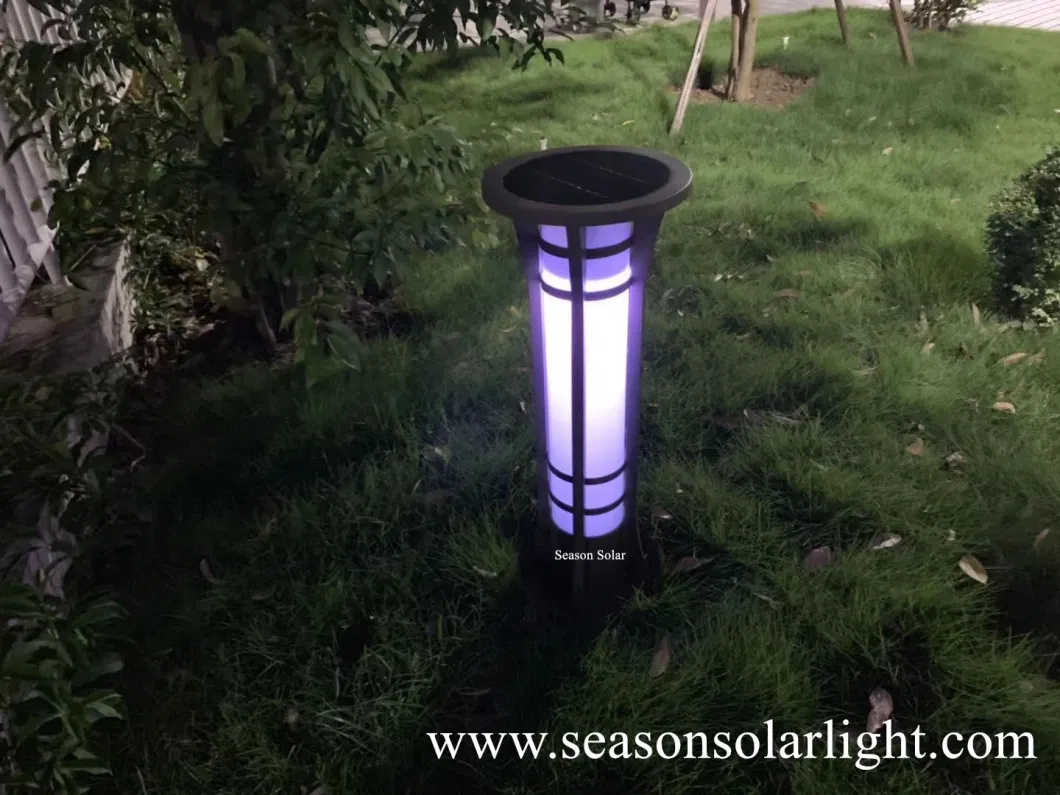 Bright Energy Saving Lamp LED Outdoor 5W Solar LED Garden Bollard Light for Border Driveway Pathway Walkway Lighting