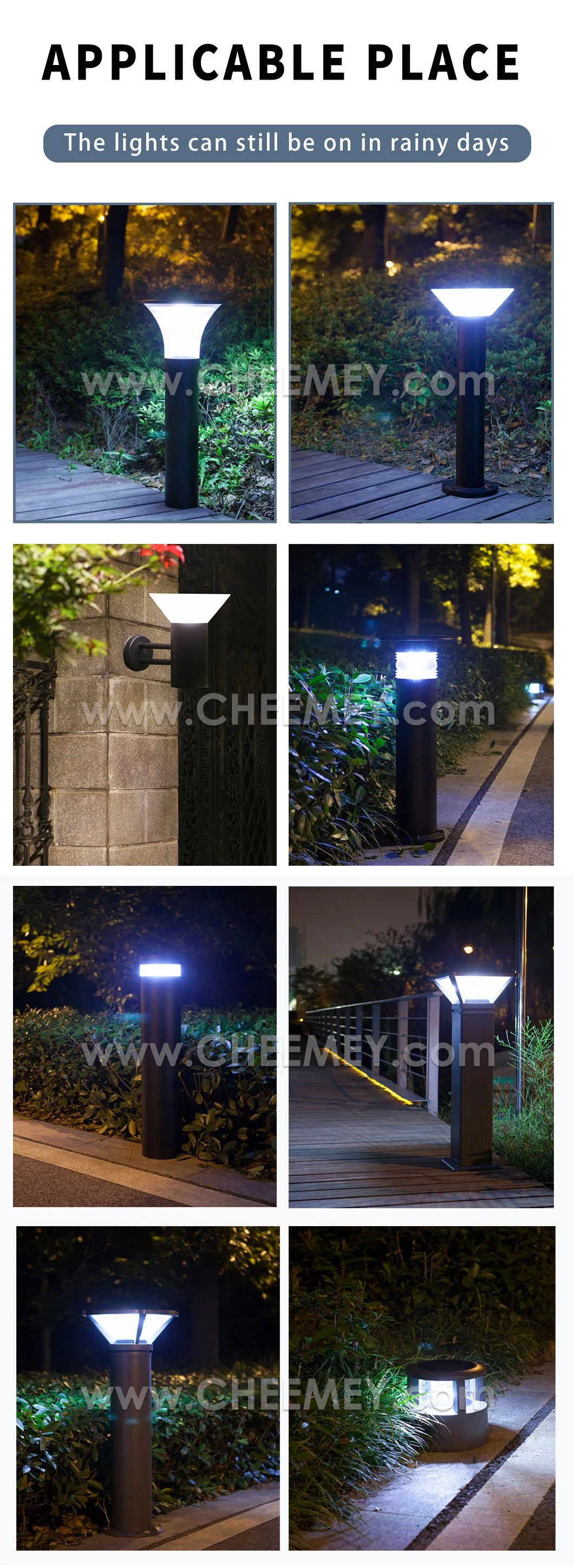 Manufacturer LED Solar Garden Lighting for Outdoor