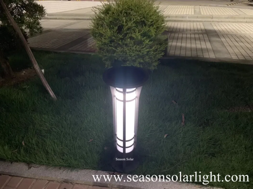 Bright Energy Saving Lamp LED Outdoor 5W Solar LED Garden Bollard Light for Border Driveway Pathway Walkway Lighting