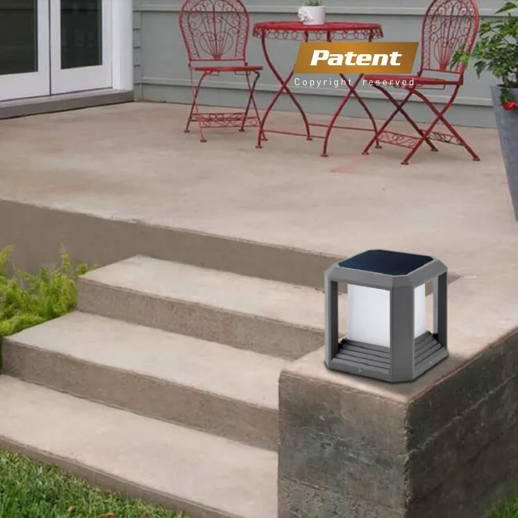 Solar Powered Post Pillar Bollard Lawn Lamp Garden Landscape Solar Gate Light