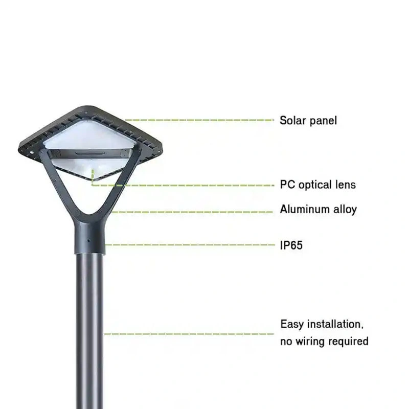 Hot Sale Waterproof Aluminum LED Solar Garden Bollard Light Lamp Light for USA