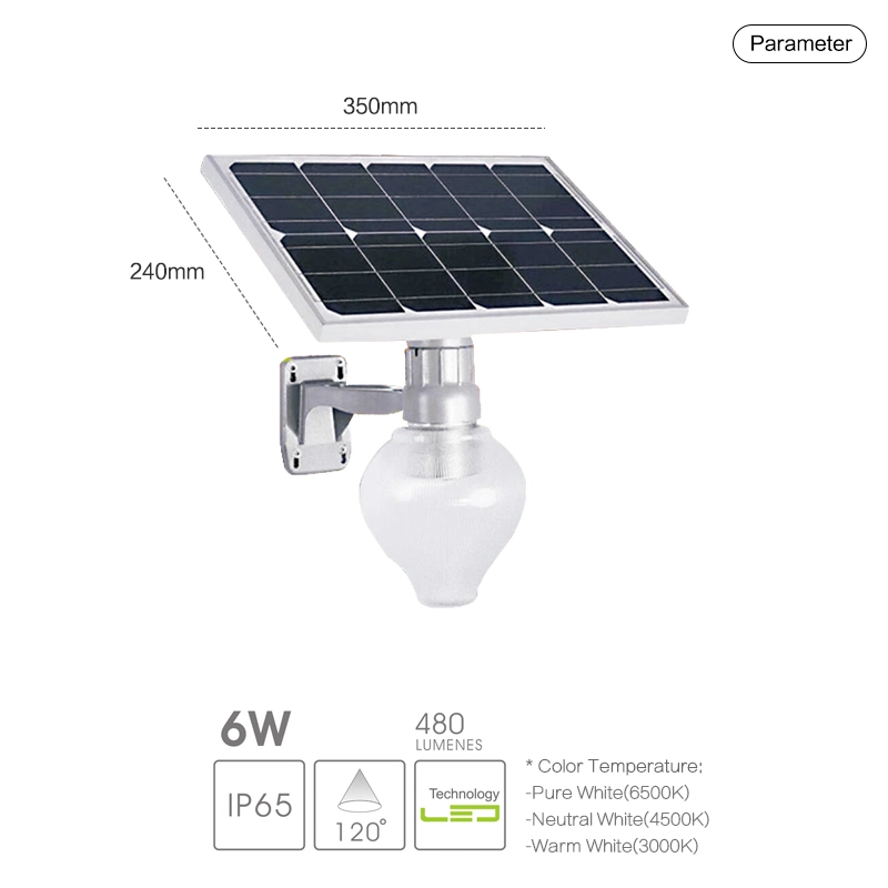 Powered with Battery HS Code Garden IP65 Solar Street Light