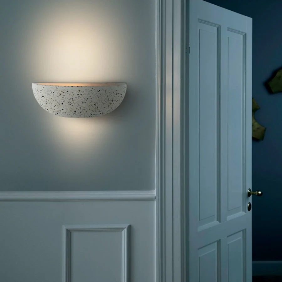 New Product Ideas Modern Wall Decorative Indoor Concrete Lamp Terrazzo LED Wall Lamp Natural Stone