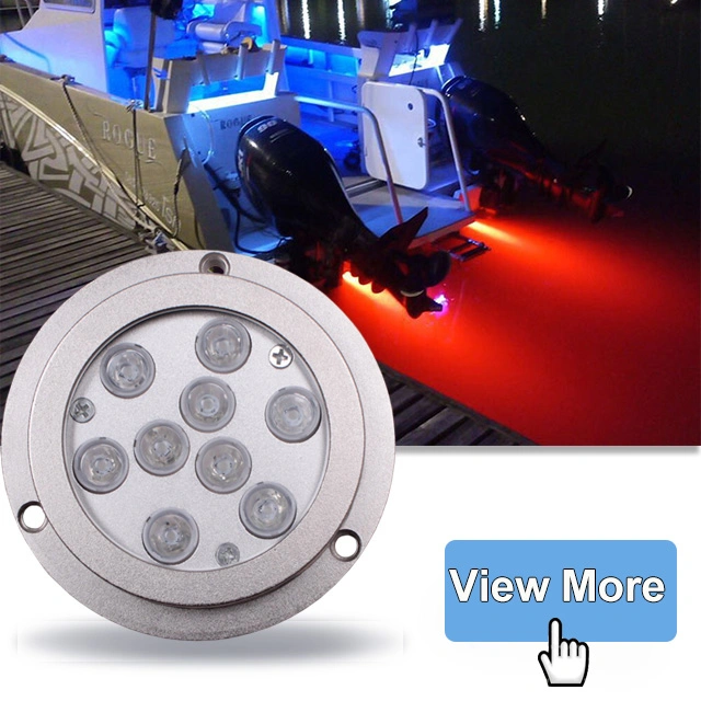 IP68 Waterproof RGBW Submersible 12 Volts 316ss Marine Boat LED Underwater Lights for Yacht