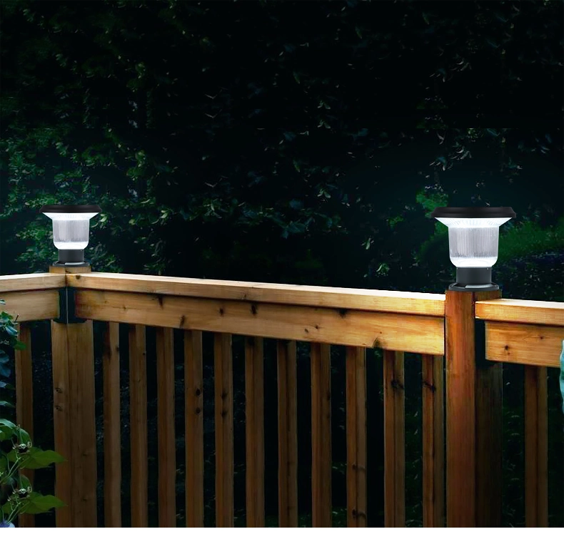 Waterproof 4X4 5X5 Inch Square Fence Outdoor Solar Post Cap Lights