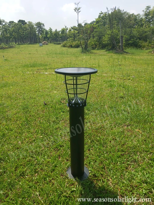 High Lumen LED Lighting Solar Outdoor Stainless Steel Poles 5W LED Solar Garden Lamp with LED Lamp