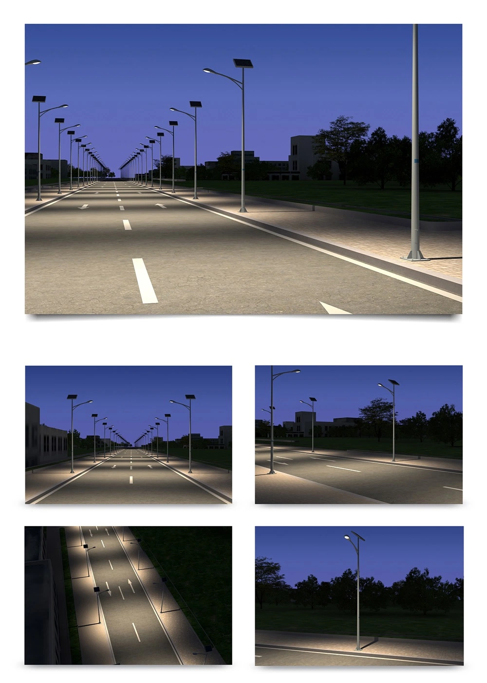 Good Hot Sale Outdoor IP65 All in One LED Solar Street Light