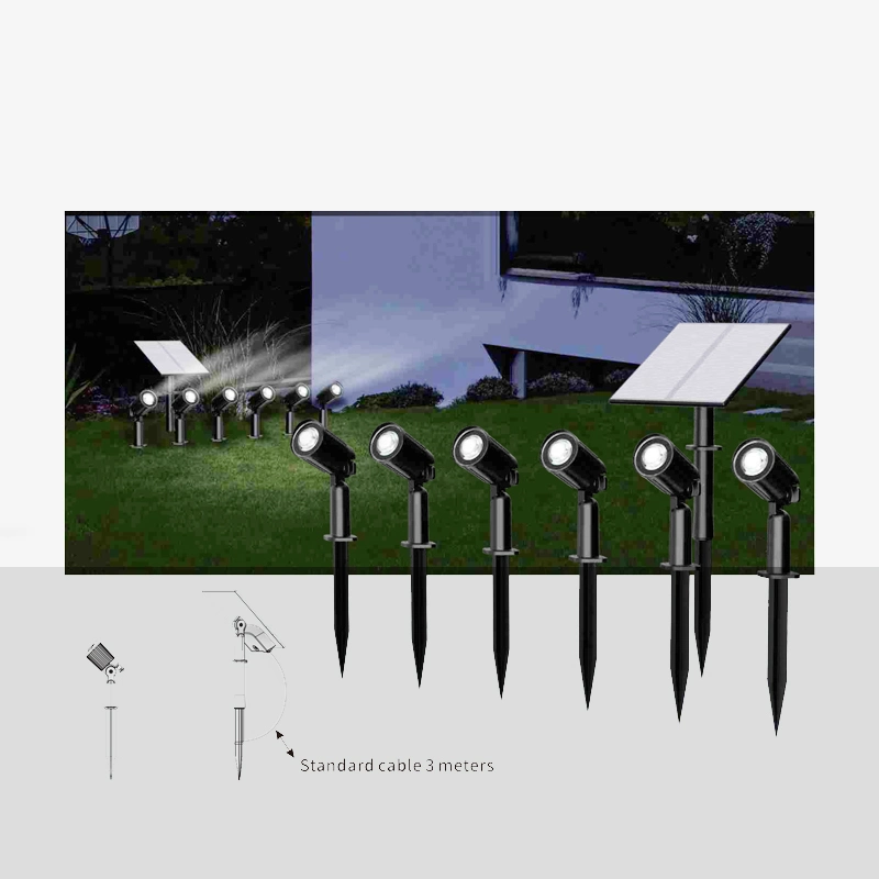 Wholesales Solar Lighting 6heads Lamp, Garden Decorative Lamp Spike LED Light