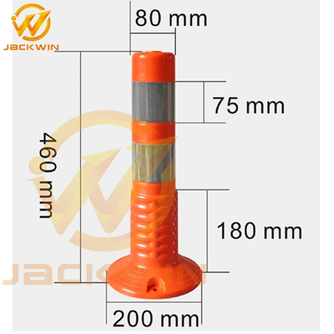 75cm Height TPU Flexible Guide Delineator Post Traffic Bollard