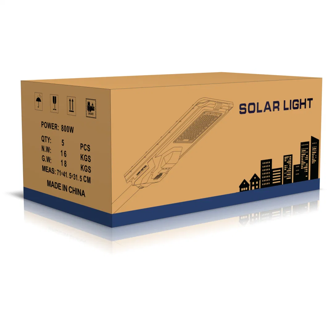 2023 New Items Lithium Iron Phosphate ABS Intelligent Light Control Power Button Remote Control Solar LED Street Light